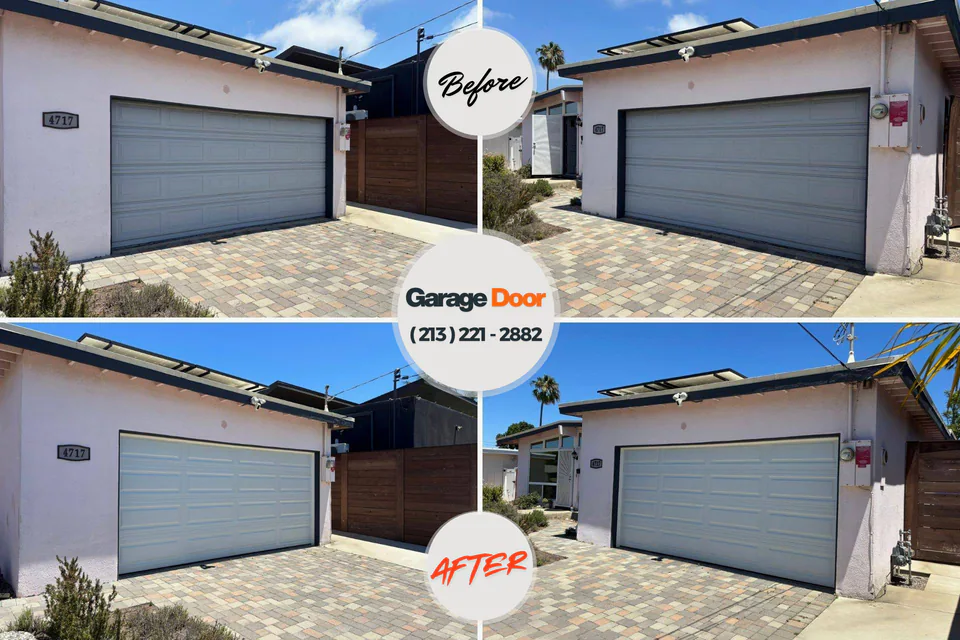Before and after: garage door repair Washington, DC